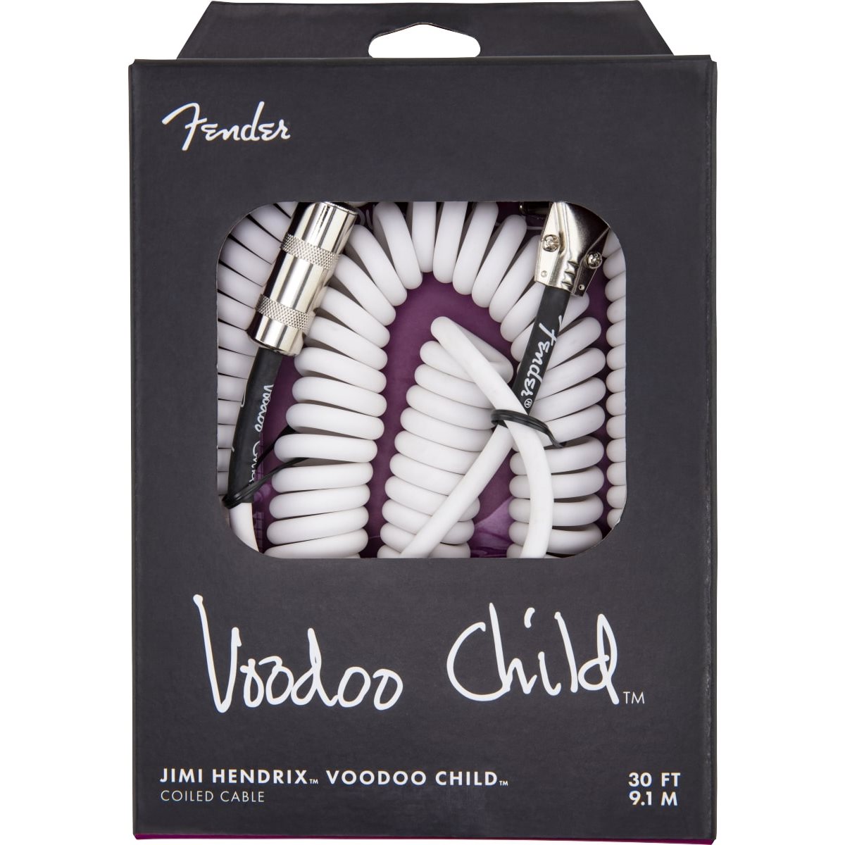 FENDER - CABLE JIMI HENDRIX VOODOO CHILD - blanc - 30'